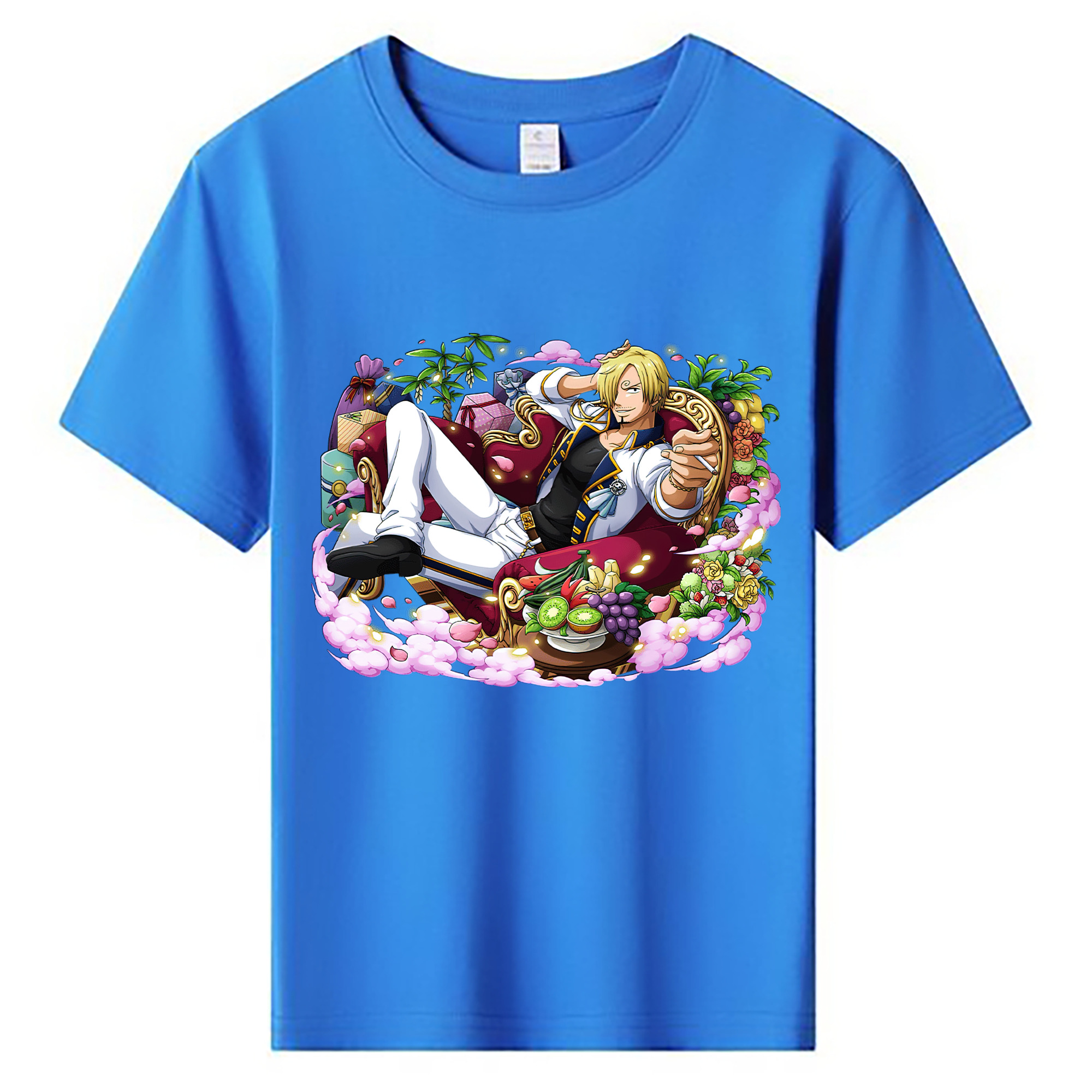 （画像用） ワンピース サンジ ONE PIECE Sanji 綿100％キッズTシャツ（フロントプリント）